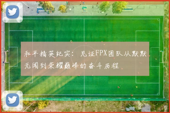 和平精英纪实：见证FPX团队从默默无闻到荣耀巅峰的奋斗历程
