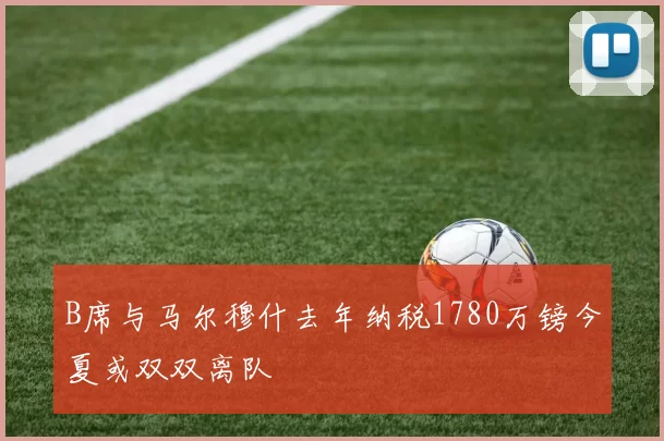B席与马尔穆什去年纳税1780万镑今夏或双双离队